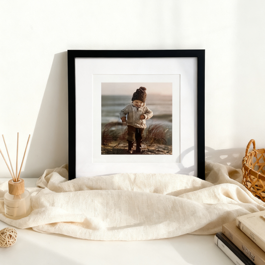 Black Solid Wood Picture Frame – Modern, Versatile, Everyday Style, 18 Sizes