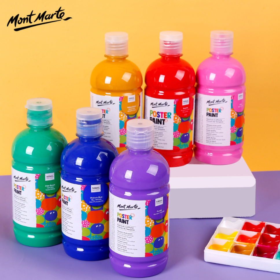 Mont-Marte Washable Tempera Style Poster Paints Non-toxic