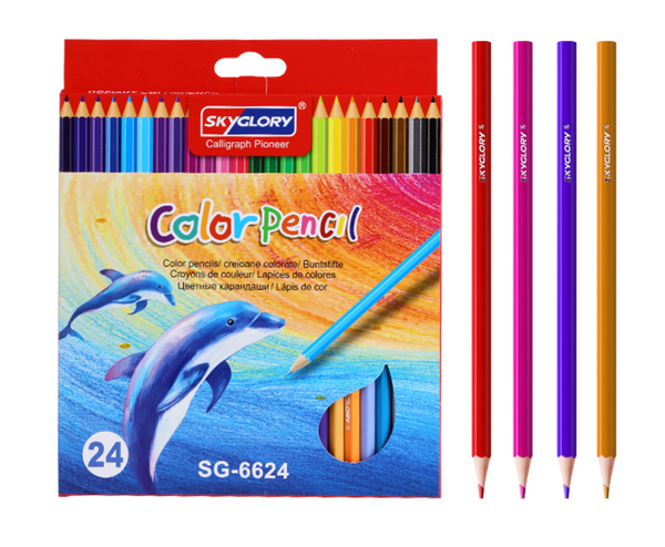 Coloured Pencil Set – 12 and 24 Colors for Drawing and Sketching