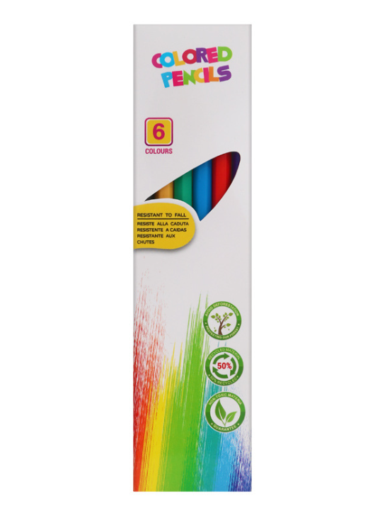 Economy Coloured Pencil Set  Box of 6/12