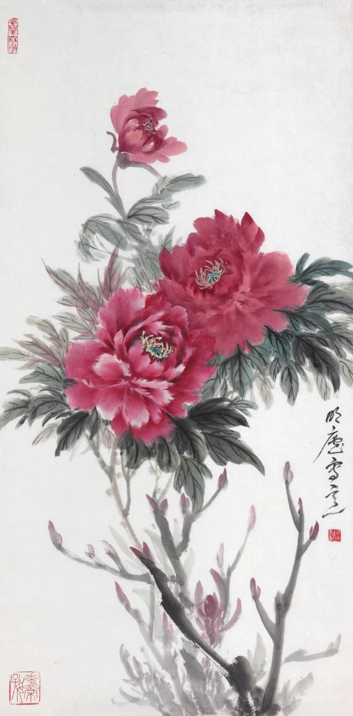 Blooming Peonies